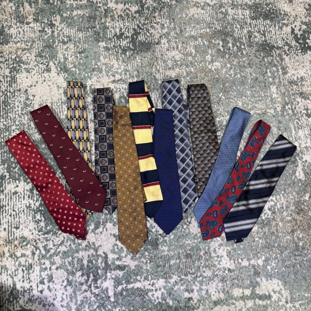 Lot Of 12‎ Designer Neckties EUC